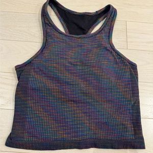 Lululemon Ebb to Street cropped racerback tank top - size 8